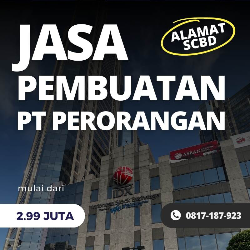 Jasa Pembuatan PT Perorangan - Alamat Gedung BEI SCBD